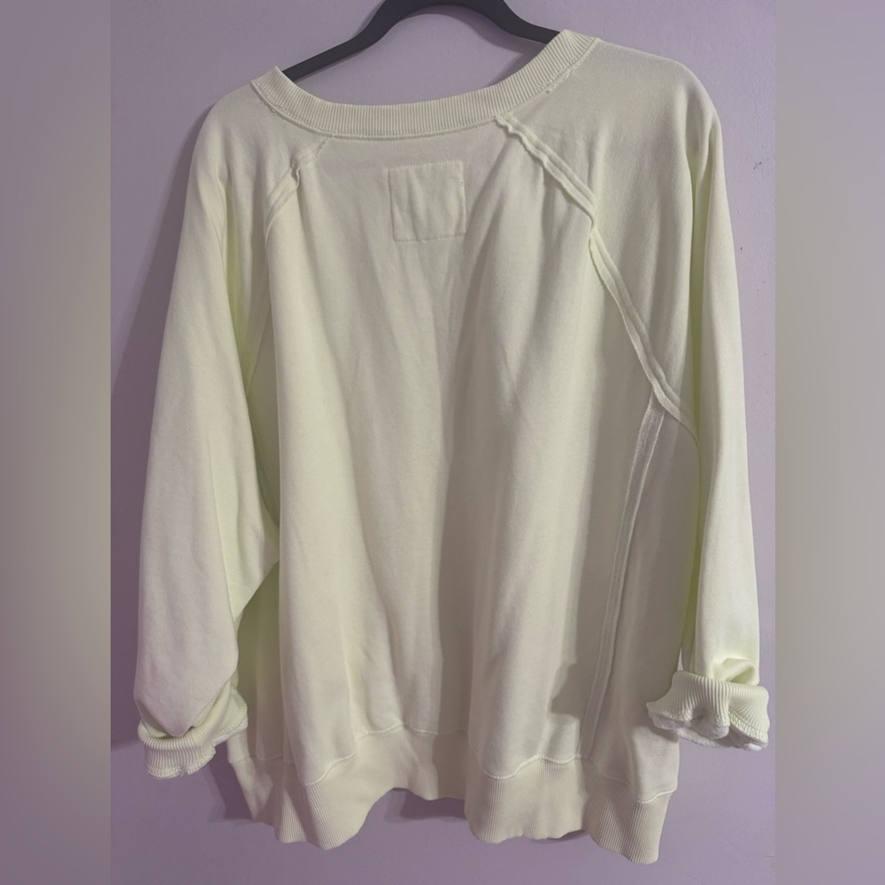 Hello Neon yellow ! Xl American eagle oversized sweatshirt - Picture 3 of 4